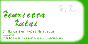 henrietta kulai business card